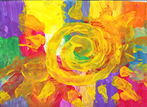 Unnamed (Rainbow Flower) by Candy Waters