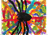 "Spooky Spider" by Candy Waters Autism Artist